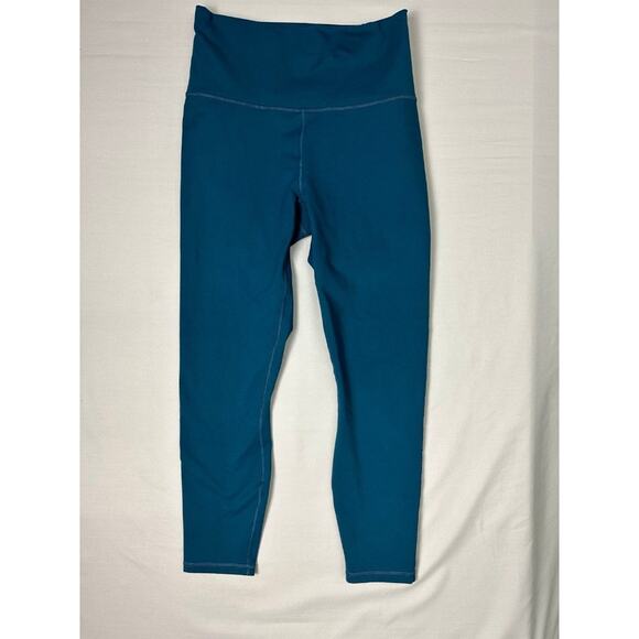 Fabletics Define PowerHold High-Waisted Capri Leggings Teal Blue XS - Picture 1 of 3